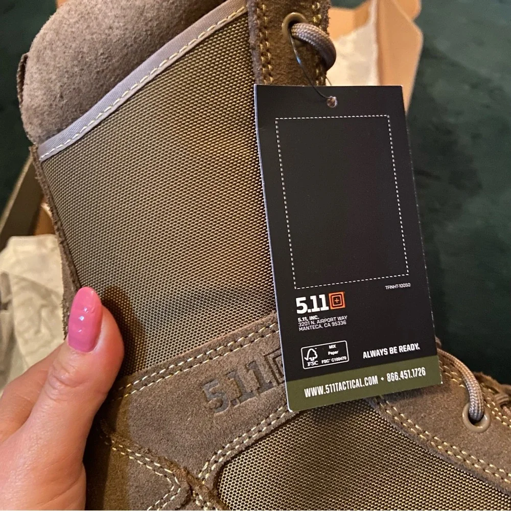 5.11 Tactical Men's Brown Boots - Picture 3 of 5